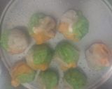 A picture of step 4 of Tri colour modak.