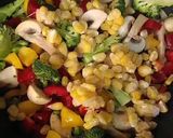 A picture of step 4 of Stir Fry veggie salad with grilled cottage cheese.