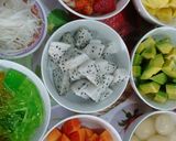 Hình bước làm 1 của món Trái cây tô