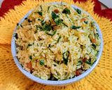 A picture of step 3 of Tomato methi rice.