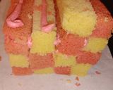 Foto langkah ke 7 dari resep Checkerboard pink cake.