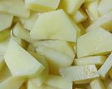A picture of step 2 of Aloo ki Bhujiya.