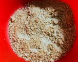 A picture of step 2 of Bread ki mithai.