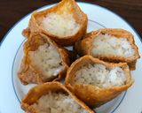 A picture of step 5 of Two colors Inarizushi.