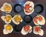 A picture of step 6 of Breakfast Wrap Cups.