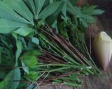 Foto langkah ke 1 dari resep Sayur Daun singkong Jantung pisang.