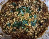 A picture of step 3 of Paneer bhurji.