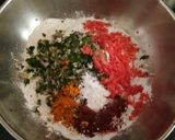 A picture of step 1 of Akki Roti.