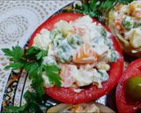 Une image de l'étape 3 de Salade de légumes farcis a la macédoine🍴.