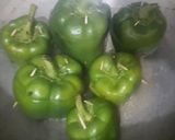 A picture of step 7 of Mince stuffed capsicum.