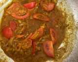 A picture of step 2 of Prawn curry with butternut squash.
