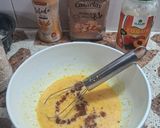 Foto del paso 3 de la receta: Budín integral de avena, arándanos y yogur sabor a duraznos con limón🍋🫐