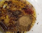 A picture of step 3 of Achari Egg Biryani.