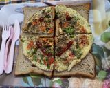 A picture of step 4 of Veggie butter omelette.