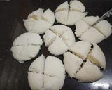 A picture of step 2 of Idli dahi chatpata chat.