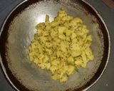 A picture of step 2 of Poori chat.