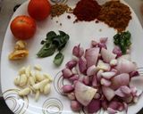 A picture of step 1 of Chennai Fish Curry.