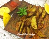 Foto langkah ke 4 dari resep Cheesy potato wedges.