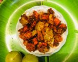 A picture of step 3 of Amla and carrots instant pickle.