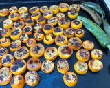 Une image de l'étape 5 de Courgettes jaunes marinées grillées à la plancha.