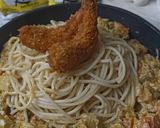Foto langkah ke 10 dari resep Ebi Furai Curry Creamy Pasta.