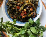 A picture of step 11 of Watercress and Soya Seeds ki Sabji.