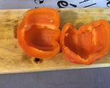 Une image de l'étape 5 de Salade de riz rouge au concombre, poivron orange et tomates Tiverta.