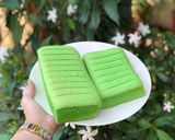 Foto langkah ke 7 dari resep Ogura Pandan Lembut Moist Cake Anti Gagal.