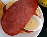 A picture of step 4 of My Ulster Fry Bagel boiled Duck Egg.