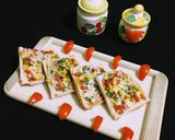 A picture of step 6 of Capsicum and Sweet Corn Toast.