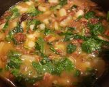 A picture of step 8 of Zuppa Toscana.