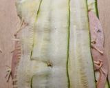 Töltött, rántott cukkinitekercs (vegán) recept fázis 2 fotója