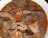 A picture of step 4 of Offal pepper soup.