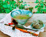 Hình bước làm 11 của món Kí ức tuổi thơ : Hoành thánh mè đen và nồi nước dùng của mẹ