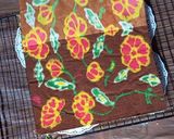 Foto langkah ke 6 dari resep Rainbow Cake motif bunga.