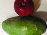 Món ăn vặt tốt cho sức khoẻ: trái cây cắt thanh dài và miếng nhỏ bước làm 1 hình