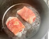 Une image de l'étape 4 de Ballotin de loup de mer farci en croûte de jambon cru, sauce curry / coco 🐠🥥.