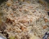A picture of step 6 of Chicken chana pulao.