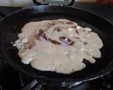 A picture of step 3 of Choco filled pancake  .