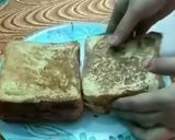 A picture of step 4 of Tricolour Sandwich or Bread pakoda.