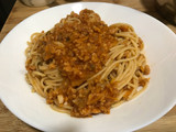 Salsa de tomate y soja texturizada