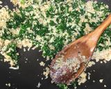 A picture of step 1 of Keto Friendly Cauliflower Kale Tots.