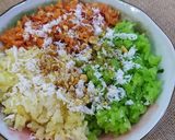 Hình bước làm 5 của món Xôi ba màu đậu xanh