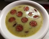 Cukkini krémleves kolbásszal recept fázis 6 fotója