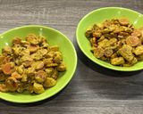 Une image de l'étape 11 de Curry au poulet et aux légumes.