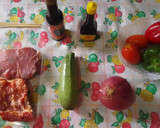 Foto del paso 1 de la receta: Brochetas de res y tocino 🍢🐷