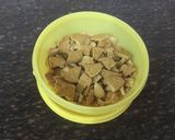 A picture of step 1 of No bake Chocolate biscuits Cake.