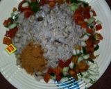 A picture of step 2 of Shinkafa da wake da mai da yaji.