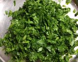 A picture of step 2 of Spinach Tikki.