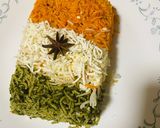 तिरंगा राइस (Tiranga Rice recipe in Hindi) रेसिपी चरण 7 फोटो